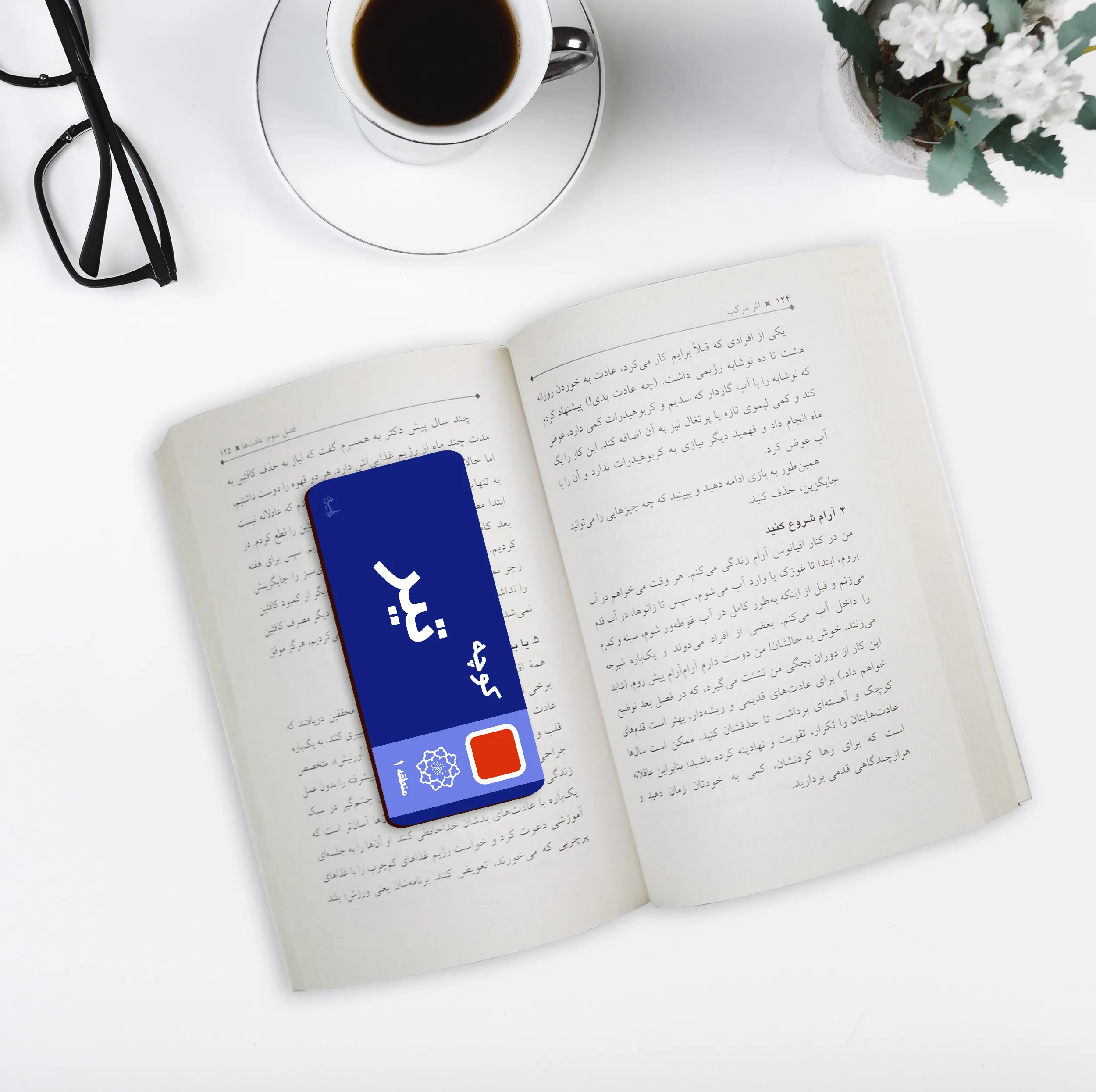 نشانگر کتاب لوکسینو مدل ماه تولد مجموعه 12 عددی