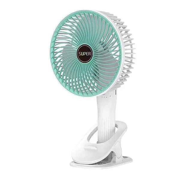 پنکه شارژی مدل Circulation Clamp Fan-2000 ظرفیت 1200 میلی آمپر ساعت