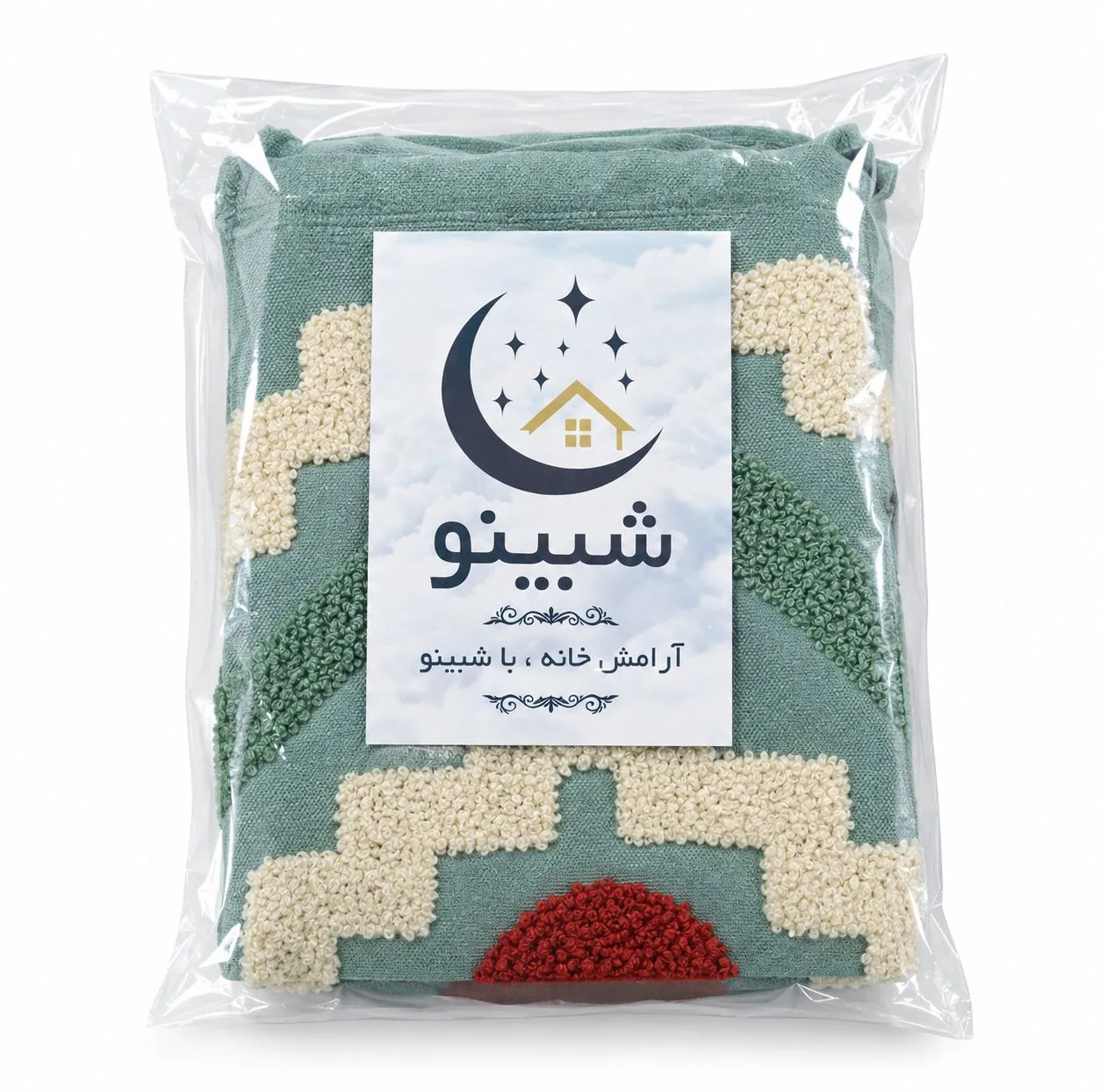 کاور کوسن شبینو مدل ترک برجسته سایز ۴۵×۴۵ سانتی متر