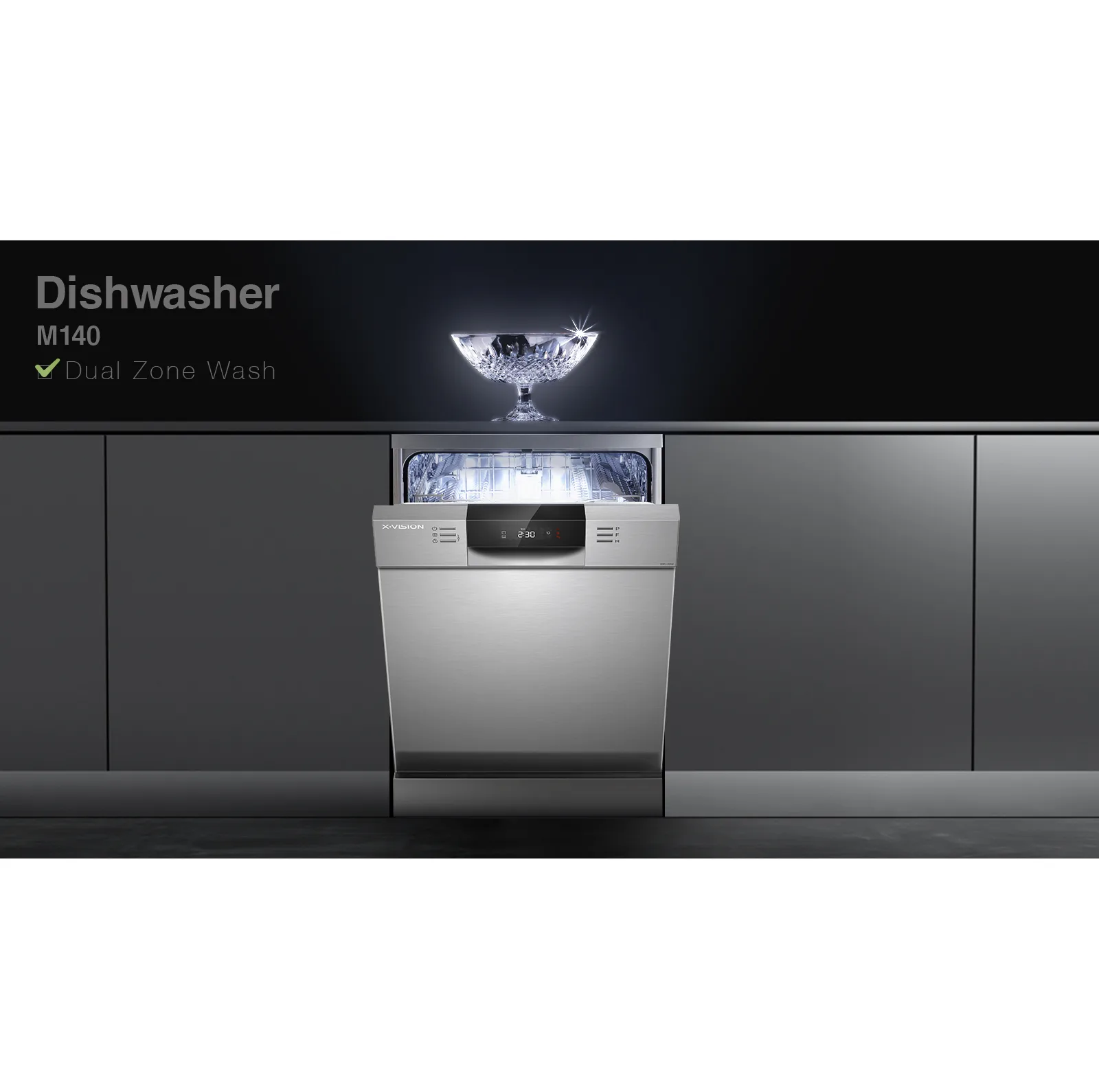 ماشین ظرفشویی 14 نفره ایکس ویژن مدل  M140/W/S