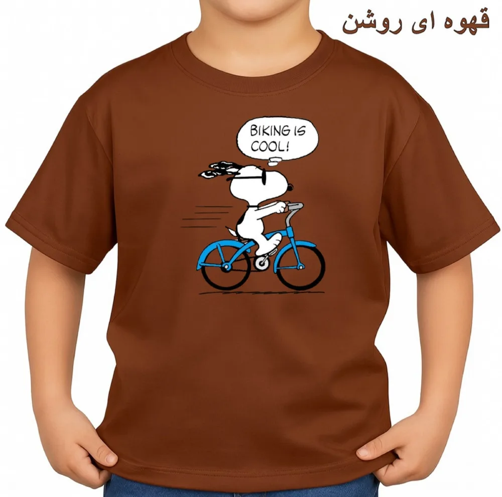 تی‌شرت آستین کوتاه بچگانه مدل اسنوپی کد v13