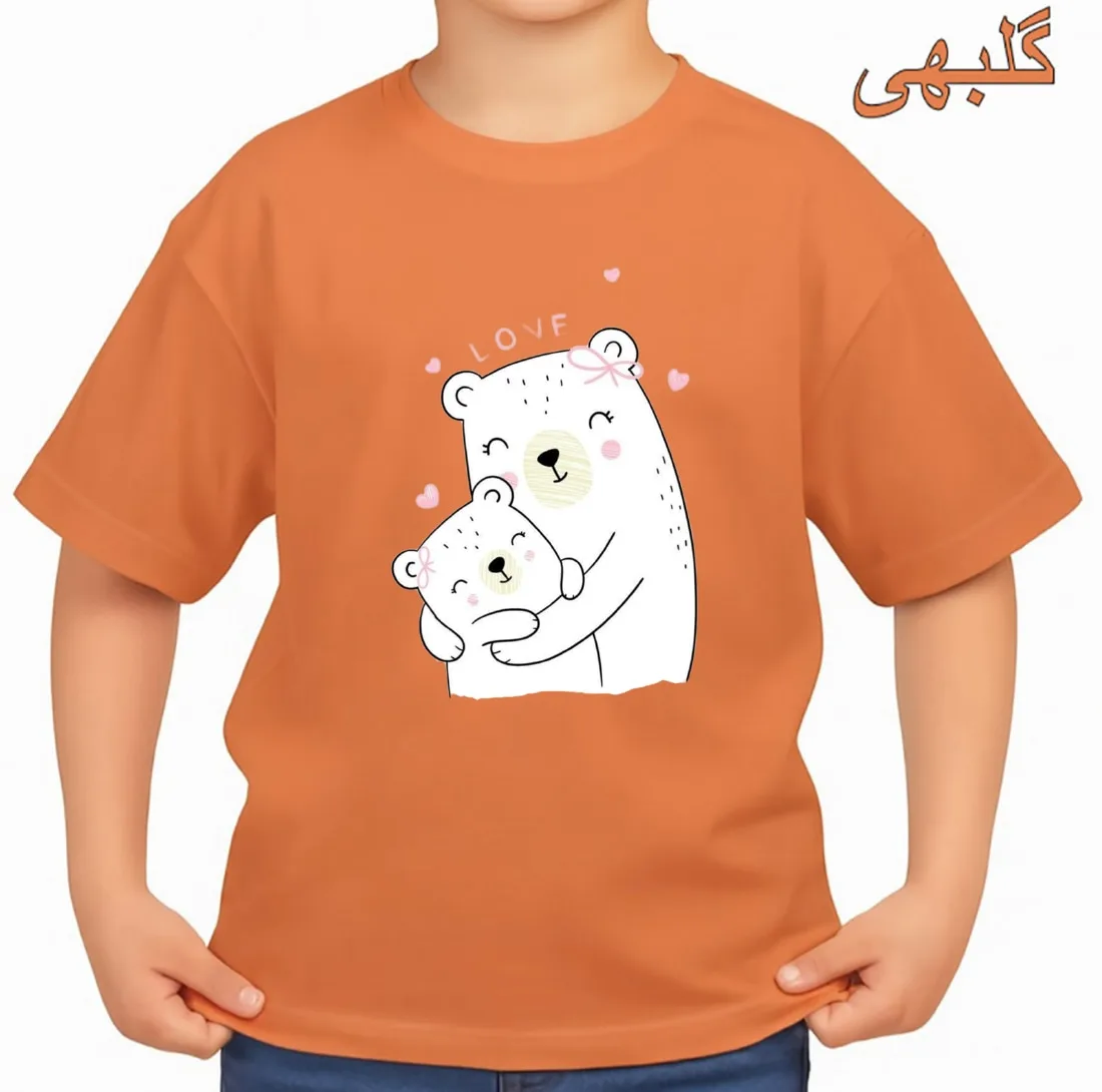 تی‌شرت آستین کوتاه بچگانه مدل خرس کد p5