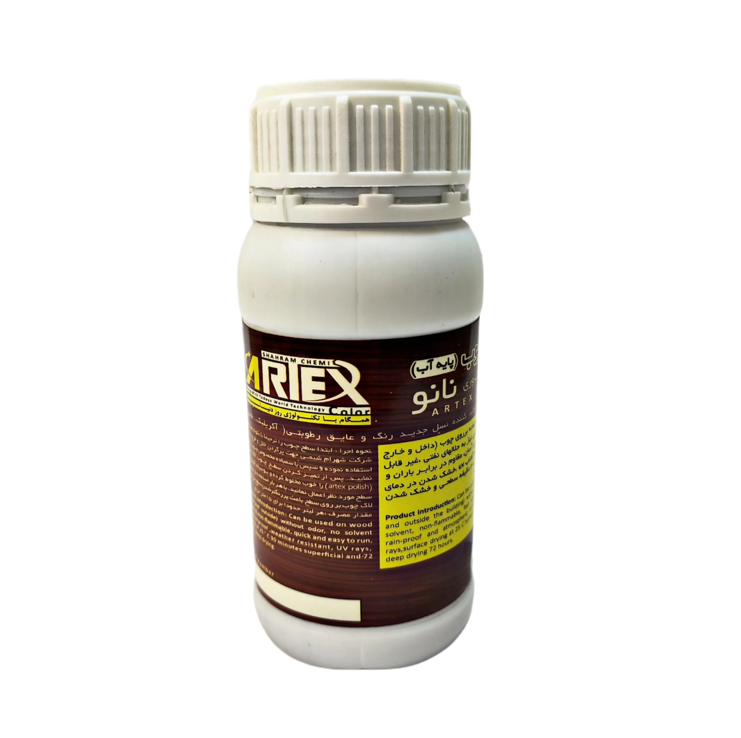 رنگ و لاک چوب نانو مشکی آرتکس مدل rc78 حجم 250 میلی لیتر