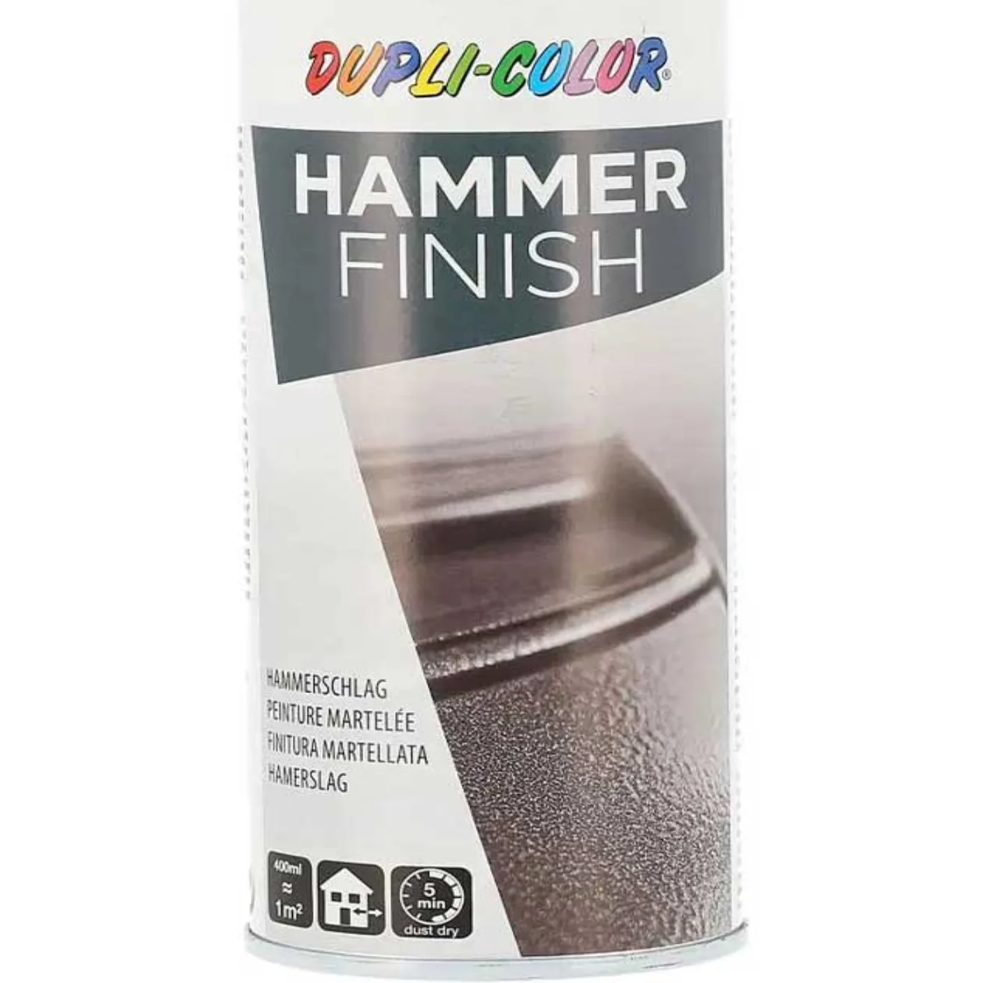 اسپری رنگ افکت چکشی خاکستری دوپلی کالر مدل Hammer حجم 400 میلی لیتر