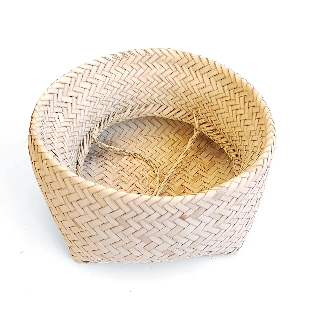 سبد حصیری مدل خمره ای کد 29cm