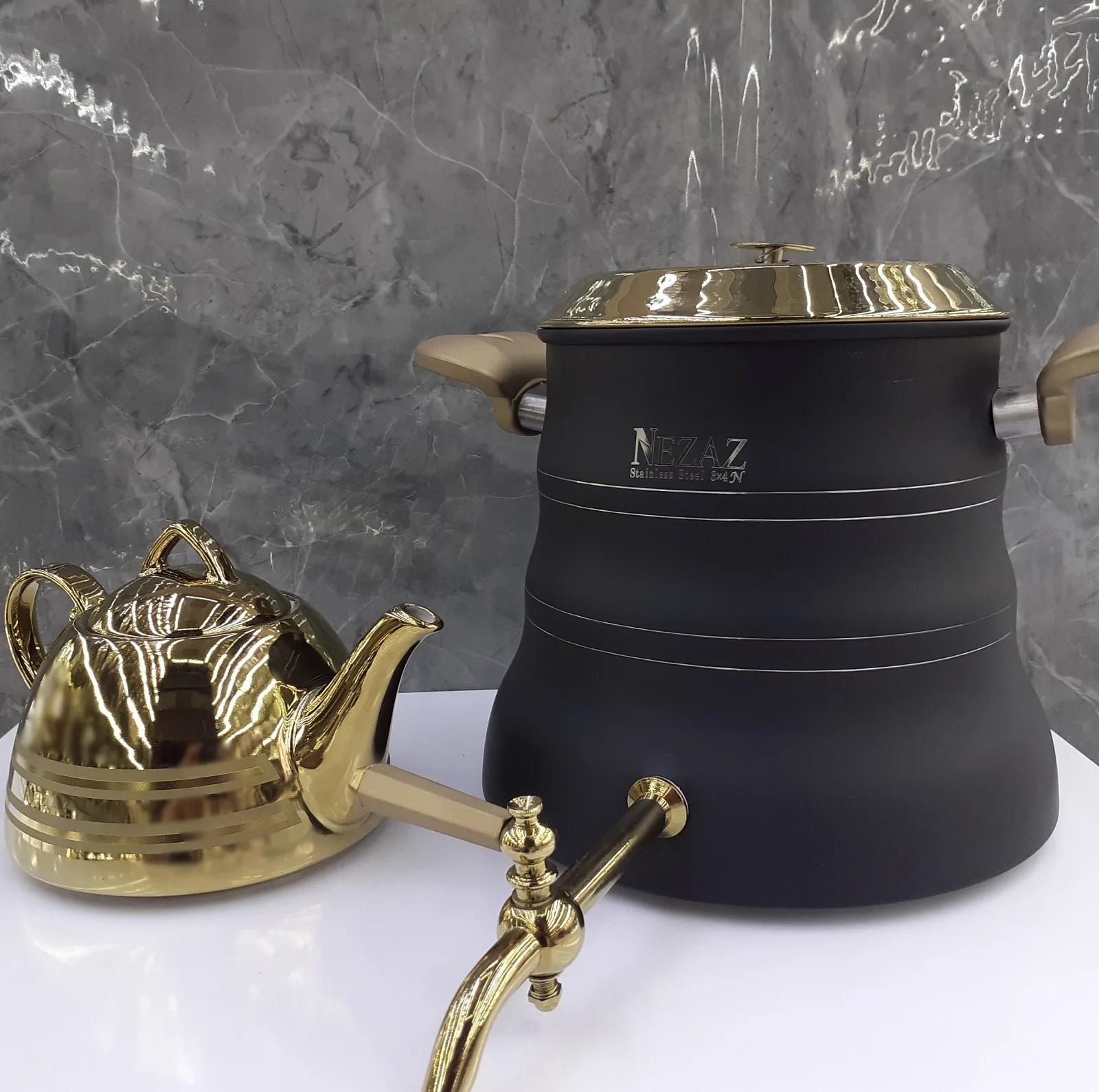 ست کتری و قوری نزاز کد 3026