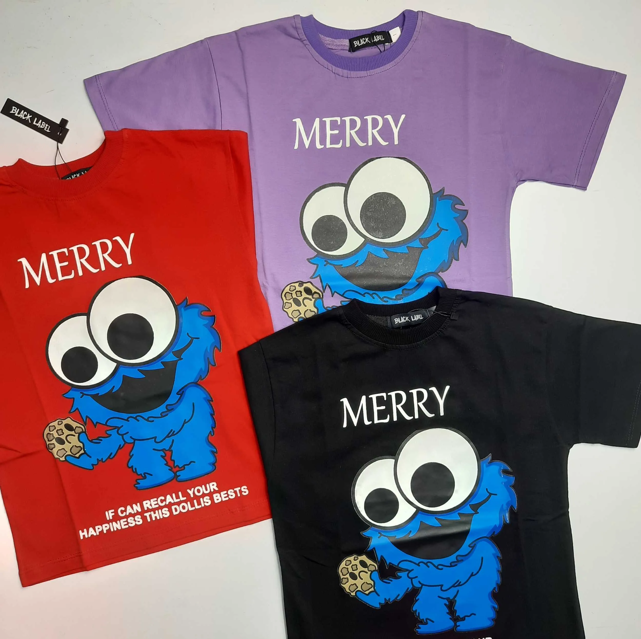 تی‌شرت لانگ آستین کوتاه بچگانه مدل Merry