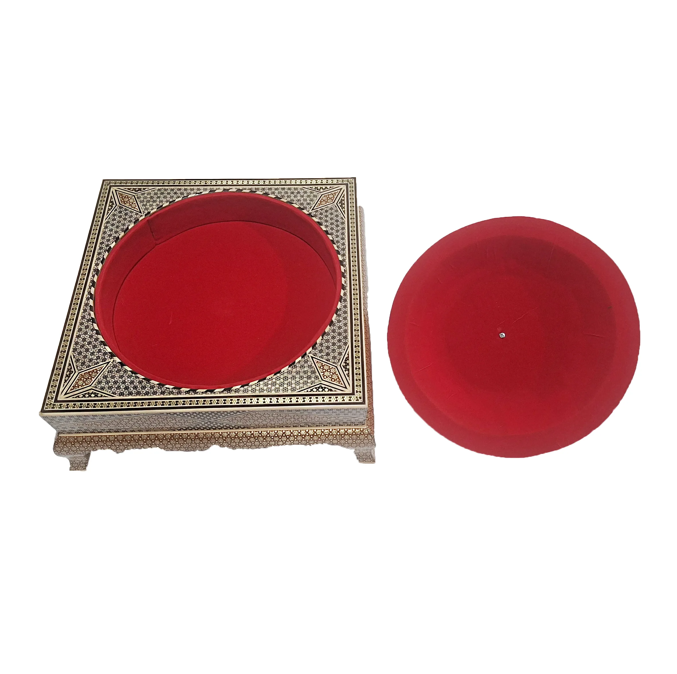 شکلات خوری خاتم کاری طرح قدسی کد 02