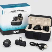 میکروفون بی‌سیم مدل LJ-012 با درگاه اتصال USB Type C