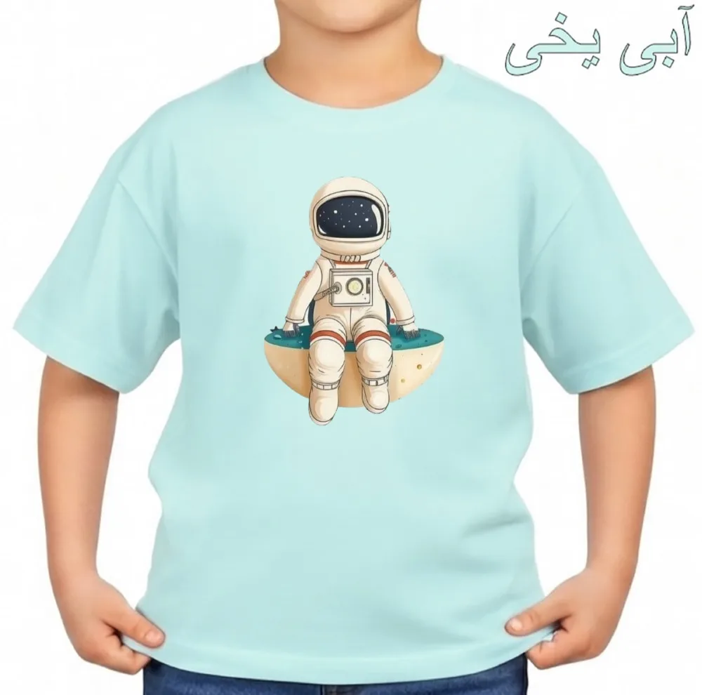 تی‌شرت آستین کوتاه بچگانه مدل فضانورد کد v2