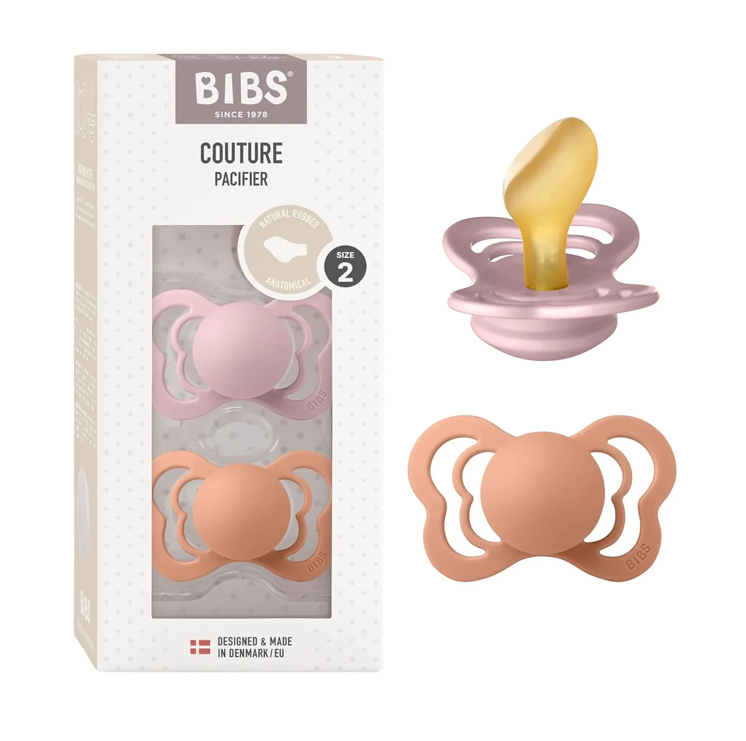 پستانک ارتودنسی بیبس مدل couture latex کد 1810316 مناسب +6 ماه