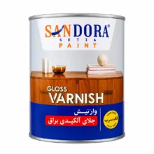 روغن جلای آلکیدی ساندورا مدل براق وزن 1 کیلوگرم