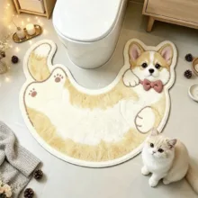 پادری حمام مدل Dog pattern سایز ۴۰.۷۰ سانتی متر مناسب فضای داخلی