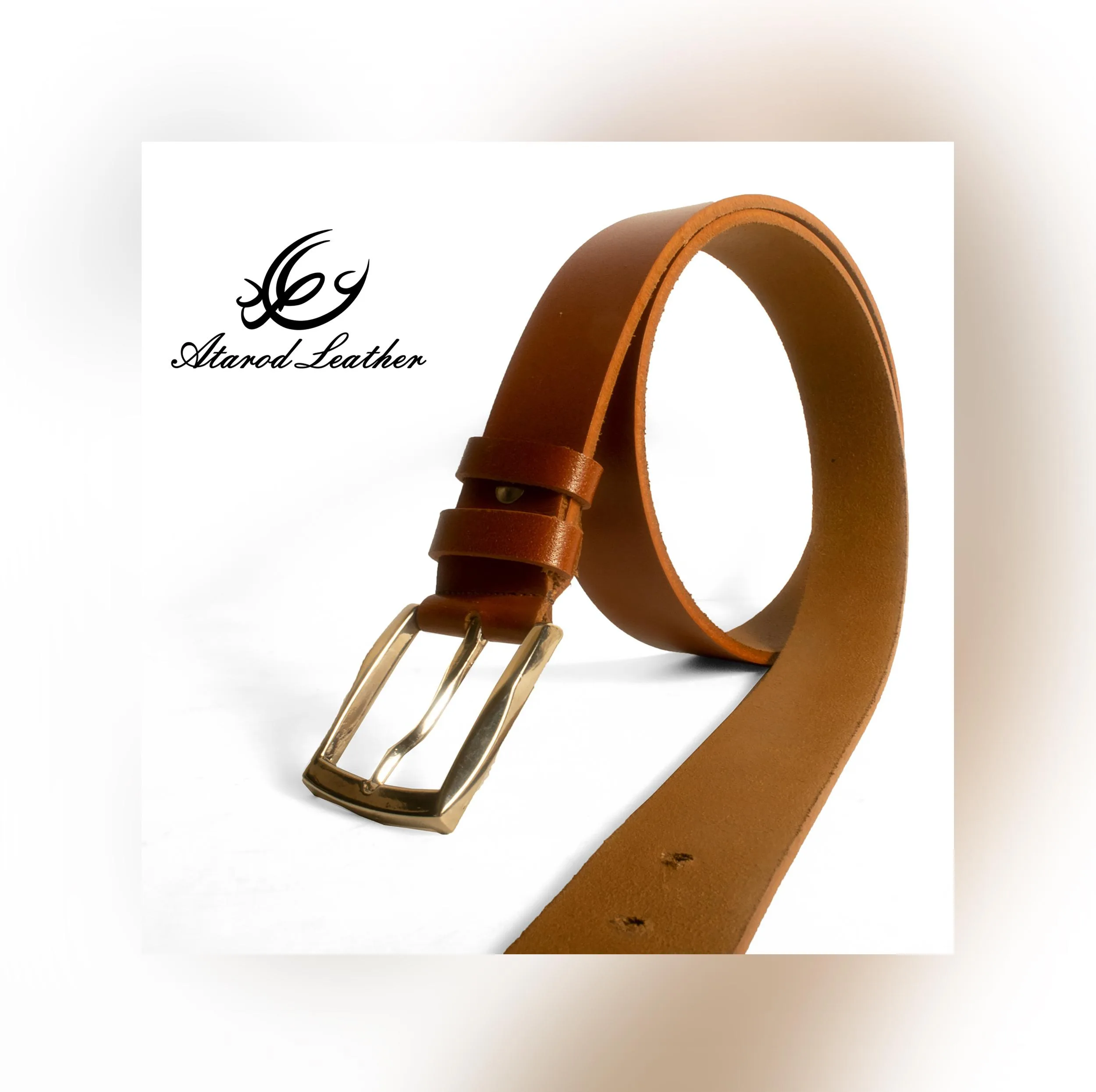 کمربند مردانه چرم عطارد مدل چرم طبیعی کد B11