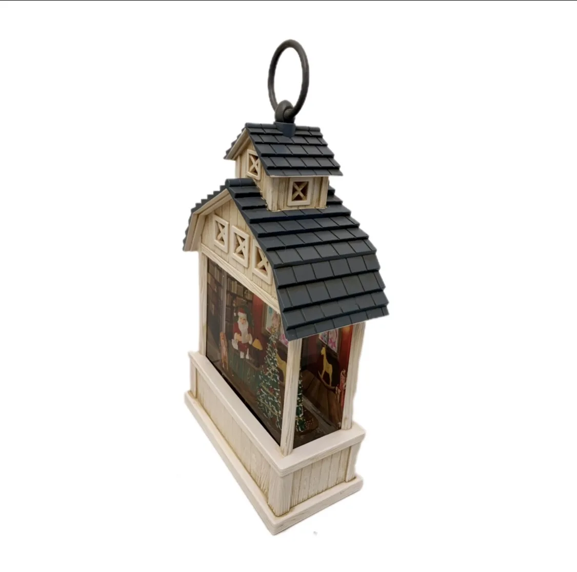 گوی موزیکال مدل پمپی کریسمسی طرح بابانوئل کد WDL-24010B