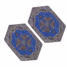 ست سه تکه رومیزی ترمه مدل نسترن کد BUC3-3
