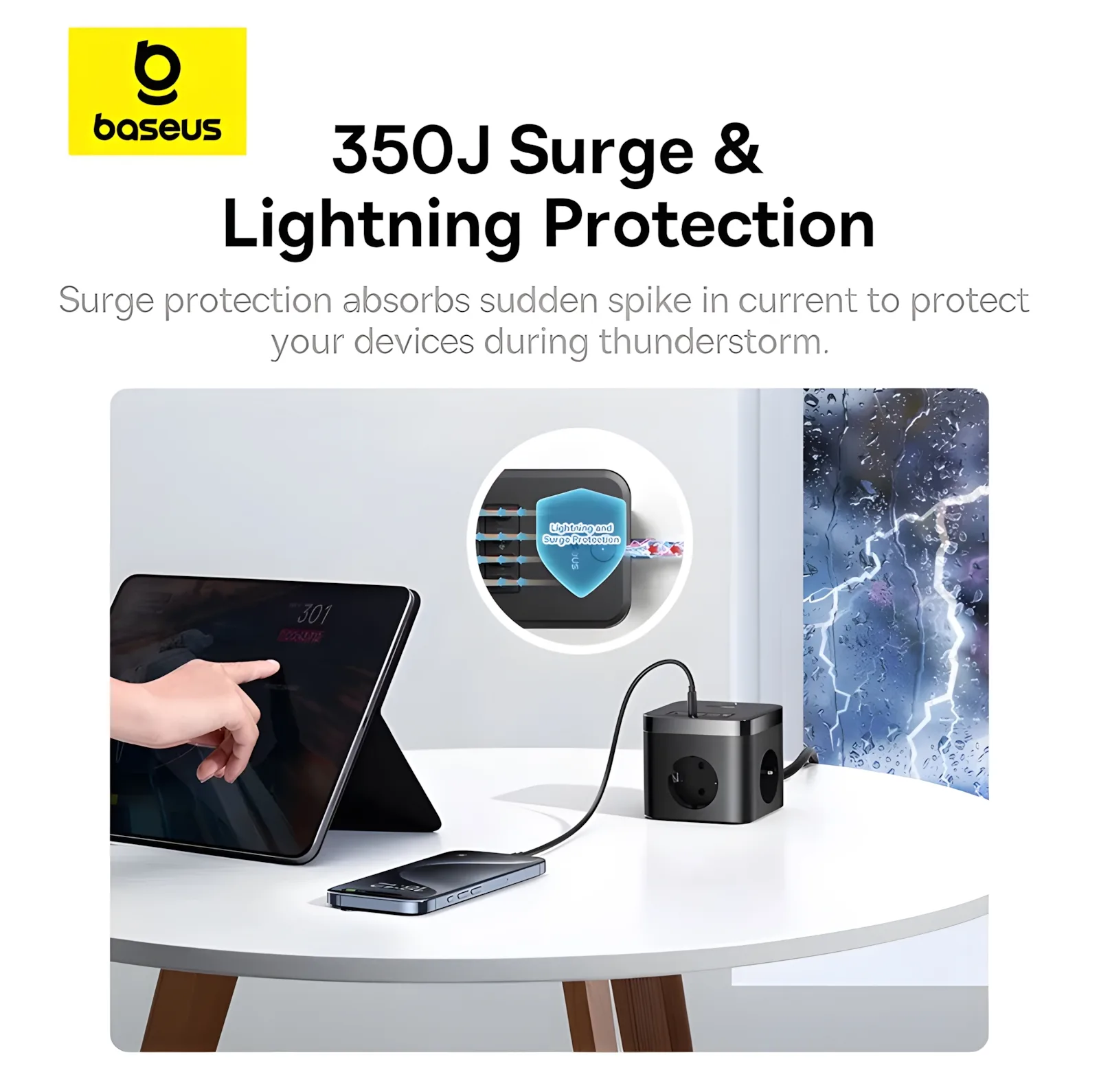 چندراهی برق بیسوس مدل B-E117 30W