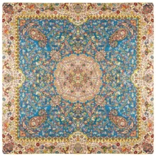 رومیزی ترمه نگین خاتم یزد طرح افشاری کد ABDR3