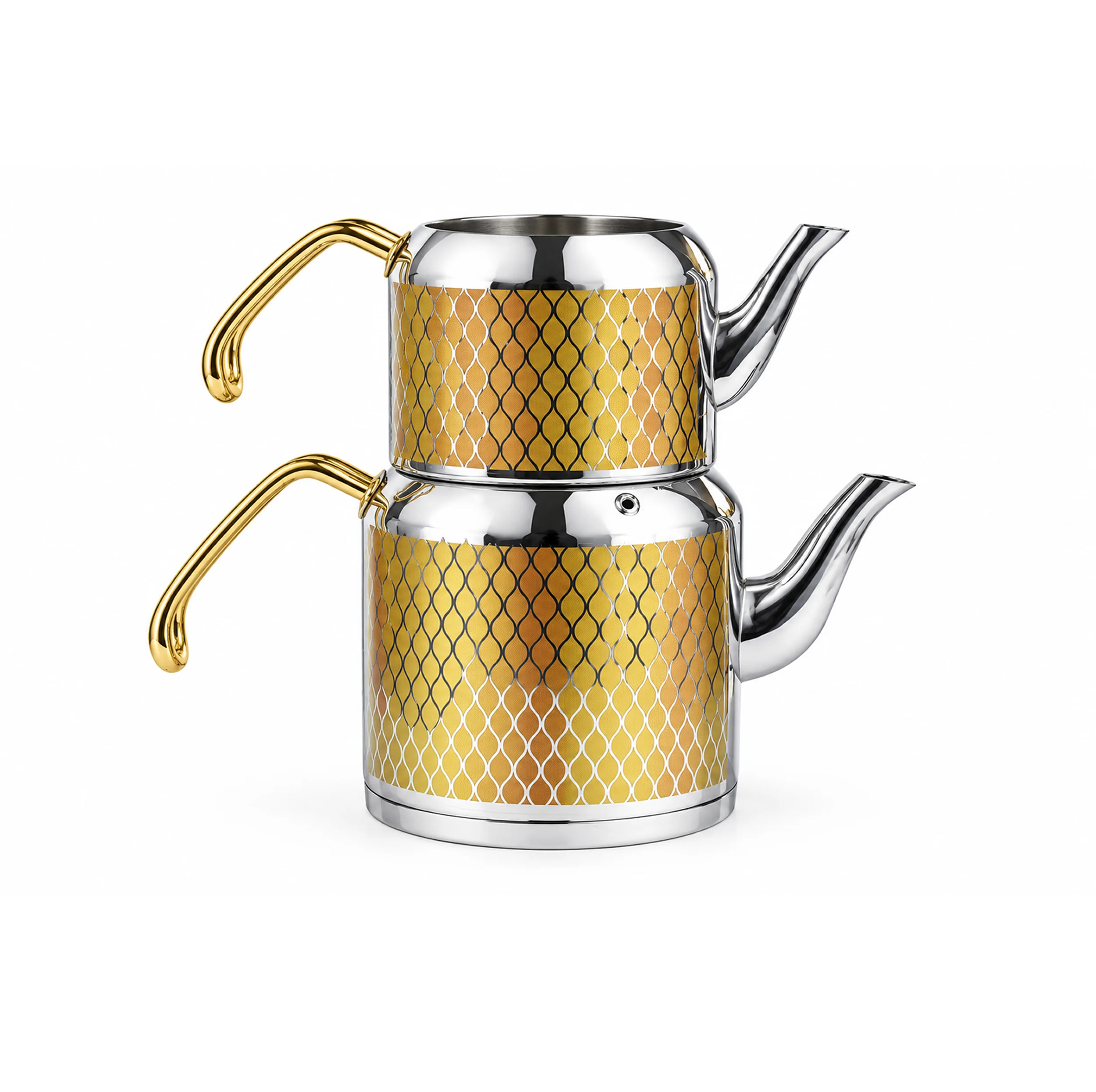 ست کتری و قوری سیلا مدل GOLD_57 گنجایش کتری 2.6 لیتر و گنجایش قوری 1.15 لیتر