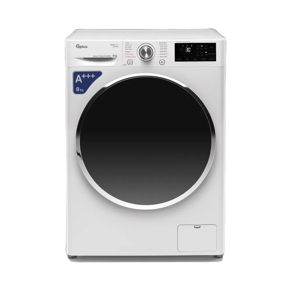 ماشین لباسشویی 8 کیلوگرم اتوماتیک جی پلاس مدل GWM-R808S