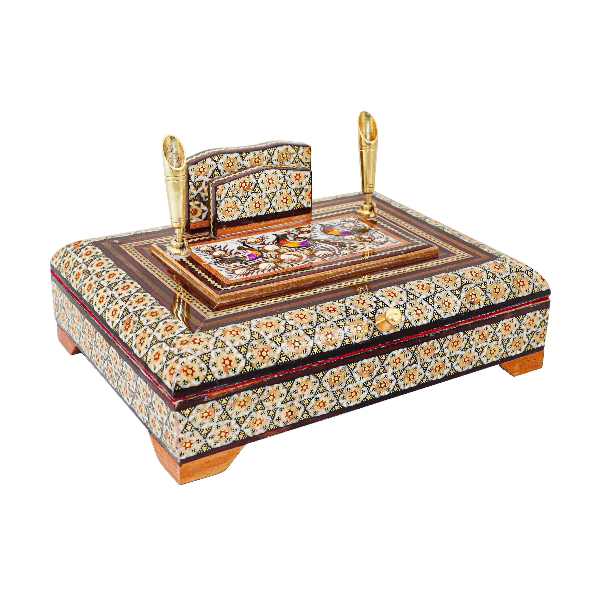 قلمدان خاتم کاری مدل دانشجویی کد Br20p15-2f2