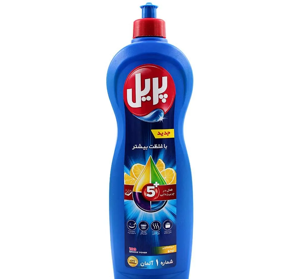 مایع ظرفشویی پریل (Pril) 5+ با رایحه لیمو مقدار 1 کیلوگرم