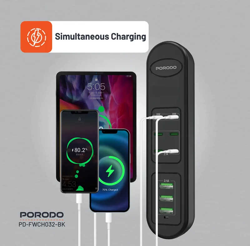 چندراهی برق پرودو مدل USB HUB
