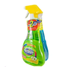 شیشه پاک کن اکتیو (Active) مدل Ultra Shine حجم 500 میلی لیتر بسته 2 عددی