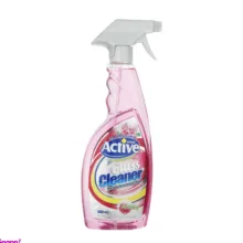 شیشه پاک‌کن ضدبخار صورتی اکتیو (Active) حجم 500 میلی‌ لیتر