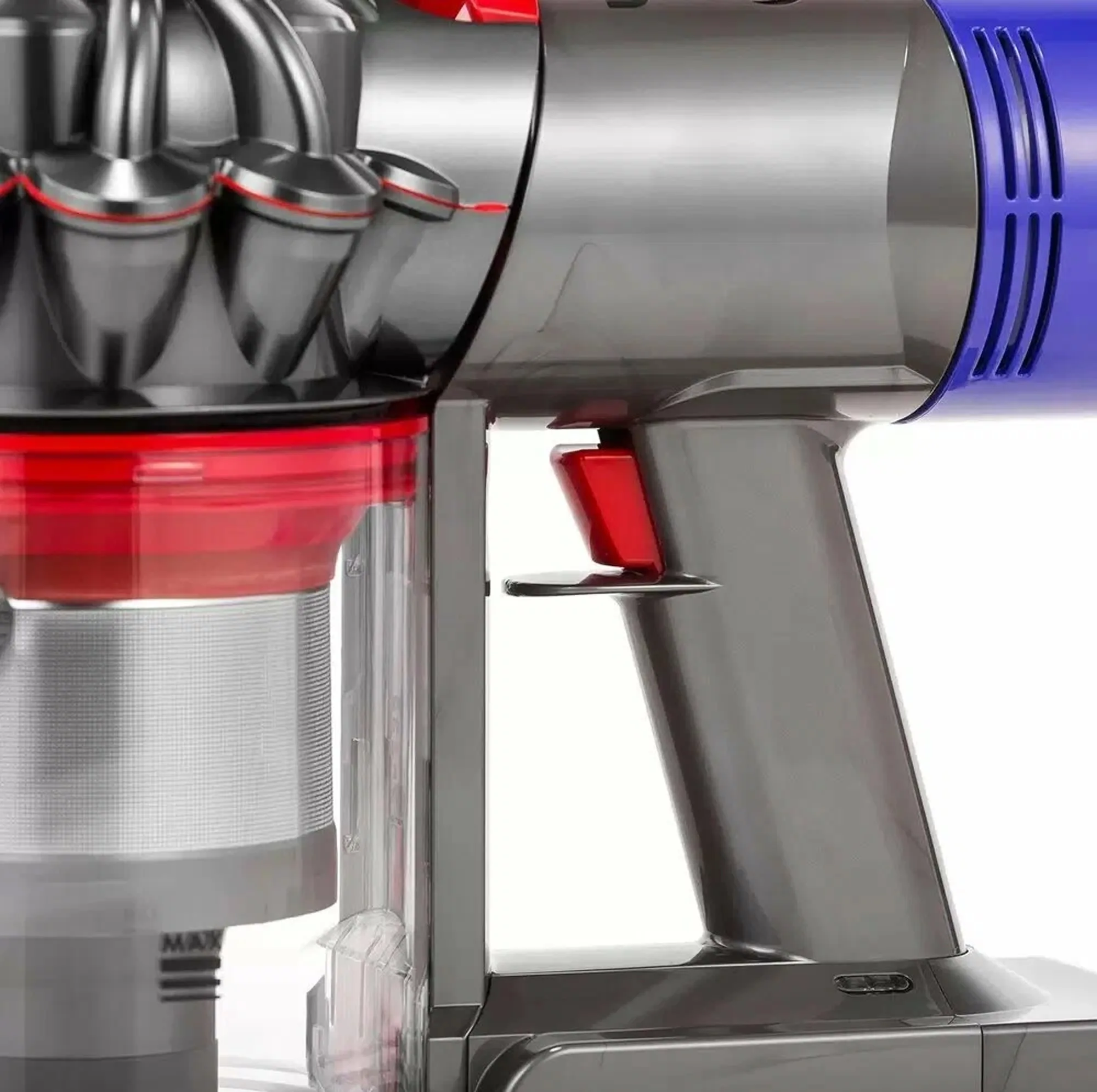 جارو شارژی عصایی دایسون مدل V8 Absolute با مکش قدرتمند تا 40 دقیقه، فیلتر HEPA قابل شستوشو و تخلیه بهداشتی مخزن