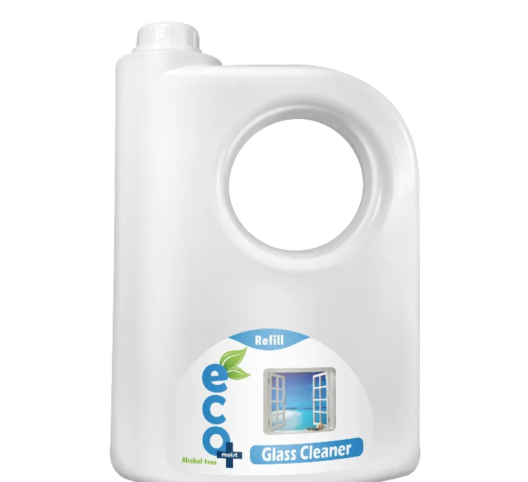 مایع شیشه شوی ایکومویست (Eco Moist) مدل آبی حجم 3750 میلی لیتر
