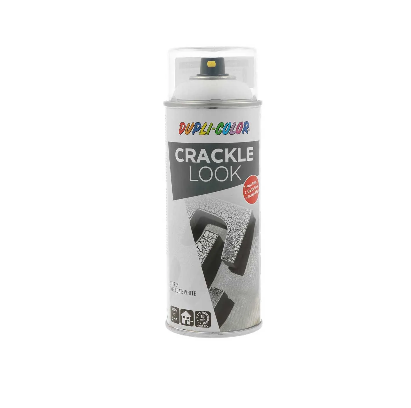 اسپري رنگ ترک سفید دوپلي کالر مدل CRACKLE LOOK حجم 400 میلی لیتر