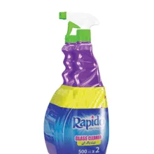 شیشه پاک کن دو قلو راپیدو (Rapido) حجم 500 میلی لیتر
