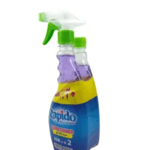 شیشه پاک کن دو قلو راپیدو (Rapido) حجم 500 میلی لیتر