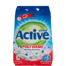 پودر کیسه‌ای لباسشویی اکتیو (Active) مدل پلی واش حجم 2 کیلویی