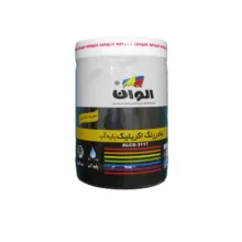 مادر رنگ اکریلیک مشکی الوان کد 599 حجم 1 لیتر