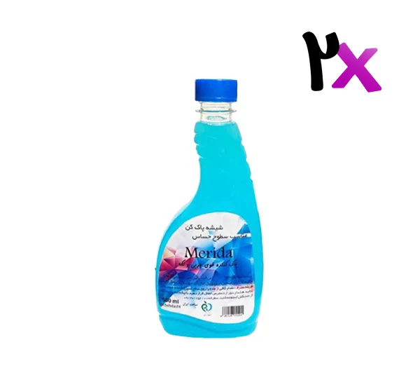 مایع شیشه شور مریدا (Merida) مدل Strong حجم 500 میلی لیتر به همراه یک عدد رایگان