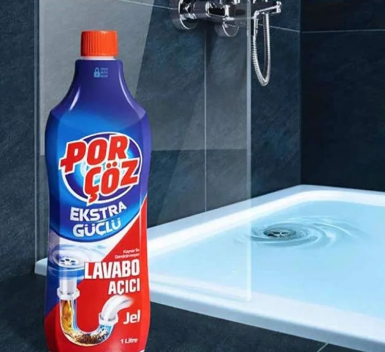 مایع جرم گیر پورچوز (Porcoz) مدل Lavabo Acici حجم 1000 میلی لیتر