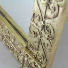 آینه و شمعدان چوب و سفال مدل نقوش برجسته کد 60-46 مجموعه ۳ عددی