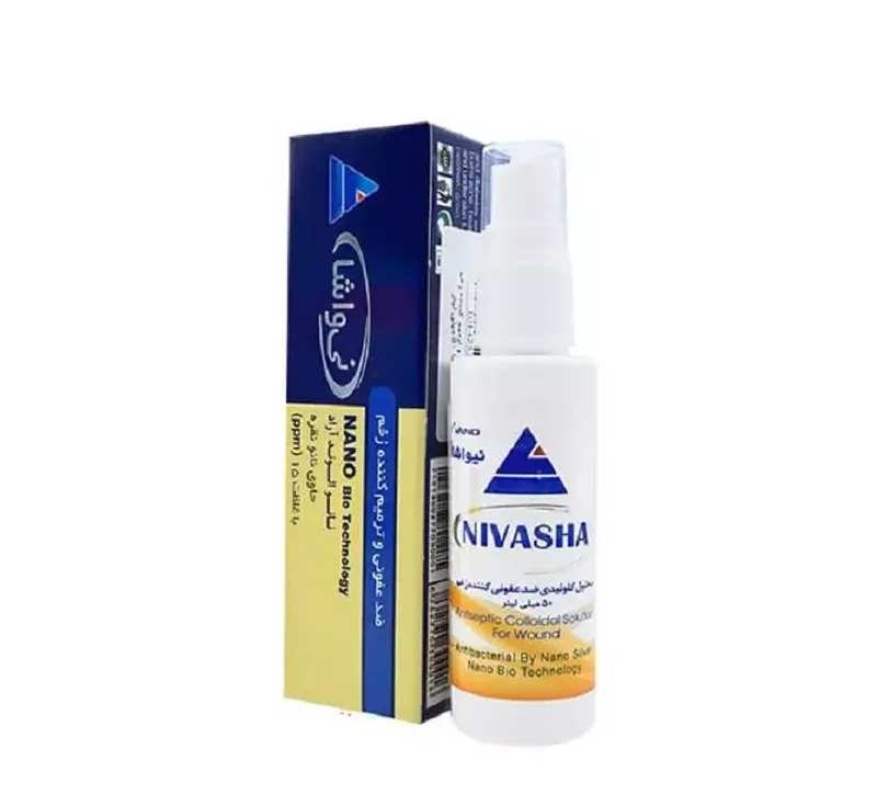 اسپری ضدعفونی و ترمیم زخم نیواشا (Nivasha) حجم 50 میلی لیتر