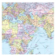 نقشه گیتاشناسی نوین مدل جهان کد 1434 L