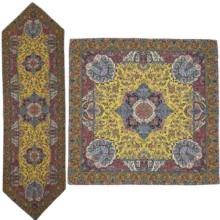 ست 2 تکه رومیزی ترمه کد T286RA120