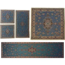 ست 5 تکه رومیزی ترمه کد T228RA54SET14