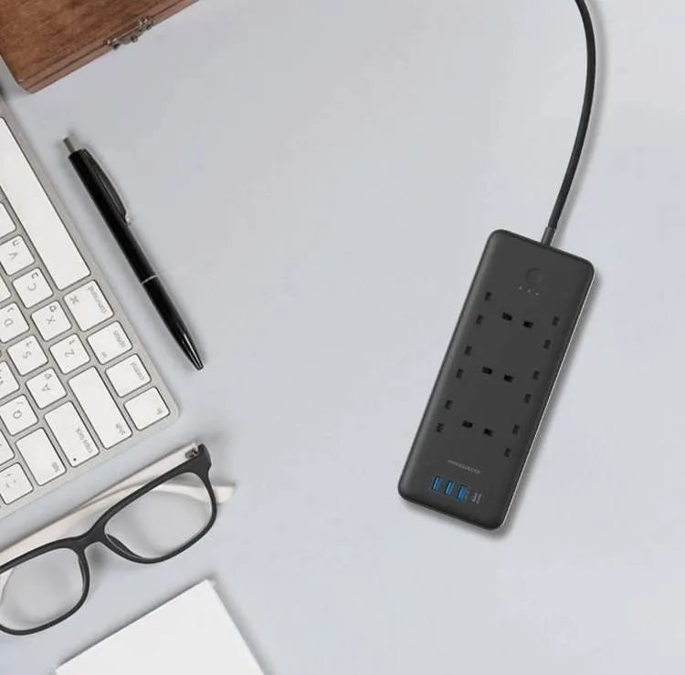 چندراهی برق پاورولوجی مدل هوشمند Multi-Port Smart Power Strip PD 30W