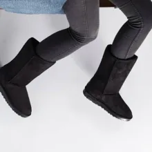 بوت بلند زنانه مدل آگ رنگ مشکی