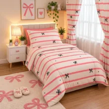سرویس خواب یکنفره 4 تکه مدل Striped-199
