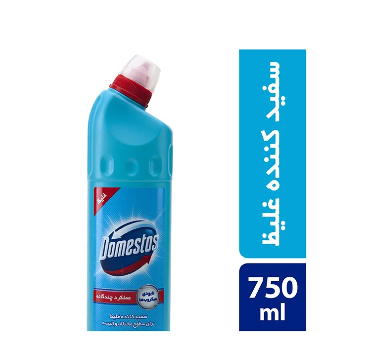 پک مایع سفیدکننده غلیظ سطوح دامستوس (Domestos) مدل Mountain Breeze و Eucalyptus Freshness مجموعه 2 عددی