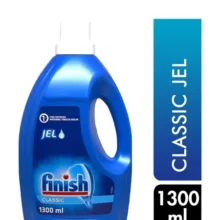 ژل شستشوی ظروف فینیش مخصوص ماشین ظرفشویی مدل کلاسیک حجم 1300 میلی لیتر