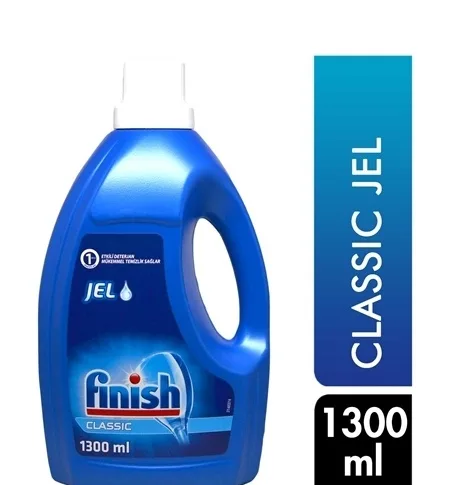ژل شستشوی ظروف فینیش مخصوص ماشین ظرفشویی مدل کلاسیک حجم 1300 میلی لیتر