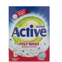 پودر ماشین لباسشویی اکتیو مدل Poly Wash وزن 500 گرم